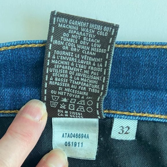 7 for All Mankind Men's Austyn Relaxed Straight Leg Dark Wash Jeans - Picture 11 of 14